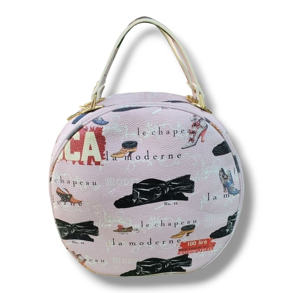 MASSIMO TRULLI Handbags - MASSIMO TRULLI Limited-Edition Pink Leather Canteen Crossbody Tote